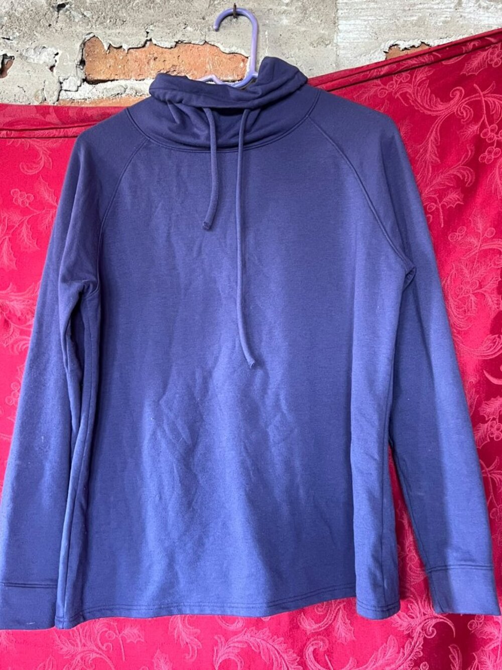 32 Degrees Heat Purple Mock Neck Pullover Sweatshirt Size M